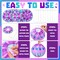 12 Pcs Video Games Themed Paper Lanterns 8 Inch Llama Theme Party Paper Lanterns Purple Blue Piñata Gaming Hanging Decorations for Game Fans